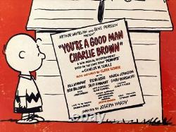 Illustration signée de Charlie Brown par Robert Towers (Voix de Snoopy) + COA