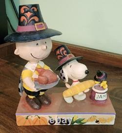 JIM SHORE PEANUTS Reconnaissant pour l'amitié #6006943 2020 AVEC BOÎTE Par Enesco