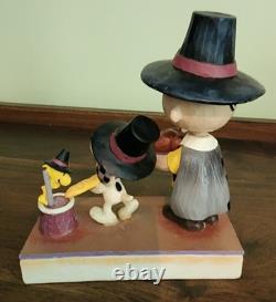 JIM SHORE PEANUTS Reconnaissant pour l'amitié #6006943 2020 AVEC BOÎTE Par Enesco