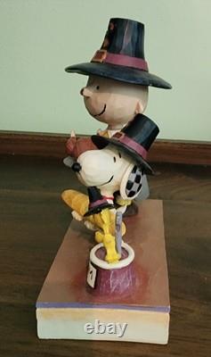 JIM SHORE PEANUTS Reconnaissant pour l'amitié #6006943 2020 AVEC BOÎTE Par Enesco