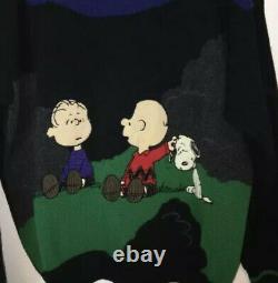 Jc Decastelbajac Vtg 90s Peanuts Snoopy Charlie Brown Wool Blend Sweater L/xl