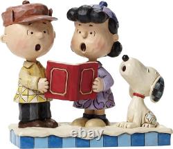 Jim Shore Peanuts Charlie Brown Lucy Snoopy Chant de Noël 4045883 NOUVEAU P