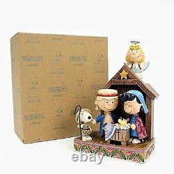 Jim Shore Peanuts Christmas Pageant Charlie Brown Lucy Sally Snoopy Figurine
