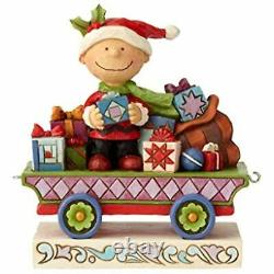 Jim Shore Peanuts Holiday Christmas Train Huit Voiture Cadeau Figurine Set 4062623