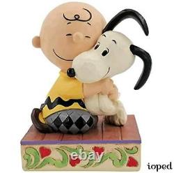 Jim Shore Snoopy Charlie Brown Hug Mini Objets Figure Tête De Figure