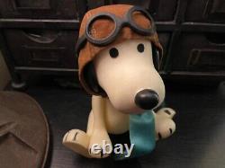 Jouet De Chapeau D'aviateur Snoopy Vintage 7 Posable Figure Charlie Brown Red Baron Doll