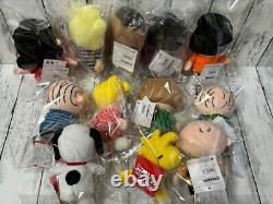 Jouet en peluche du groupe PEANUTS - Ensemble de 12 poupées Snoopy et ses amis Charlie, Lucy et Pig Pen