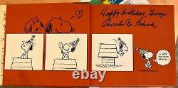 Joyeux Anniversaire Charlie Brown 1er Livre D’édition, Signé Avec Un Dessin De Snoopy