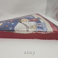 Jupe de sapin de Noël lumineuse Hallmark Peanuts Charlie Brown et Snoopy avec boîte et cordon