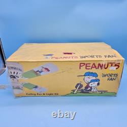 Kit de lumière de ventilateur de plafond VTG Peanuts Sports Fan 42 pouces à quatre pales Snoopy Charlie Brown