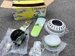 Kit de lumière de ventilateur de plafond pour les fans de sport de Peanuts Vtg 42 quatre lames Snoopy Charlie Brown