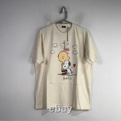 Kith pour Peanuts Charlie Brown Just Us Tee, Taille M Homme Sandrift