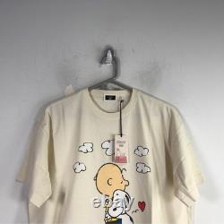 Kith pour Peanuts Charlie Brown Just Us Tee, Taille M Homme Sandrift