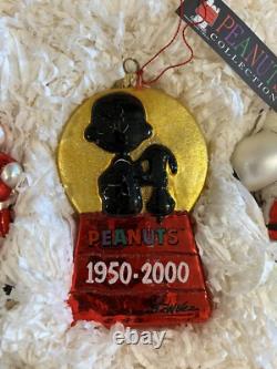 Kurt Adler Polonaise Peanuts 50e Anniversaire Édition Limitée Ornements Snoopy Charlie Brown +