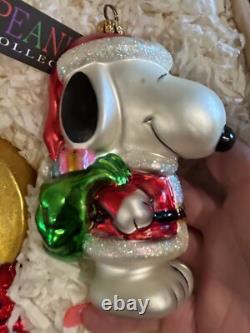 Kurt Adler Polonaise Peanuts 50e Anniversaire Édition Limitée Ornements Snoopy Charlie Brown +