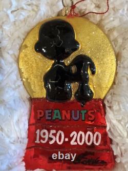Kurt Adler Polonaise Peanuts 50e Anniversaire Édition Limitée Ornements Snoopy Charlie Brown +