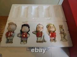 LENOX PEANUTS CAROLE DE NOËL Sally Snoopy Charlie Brown Lucy Linus avec boîte