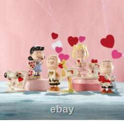 LENOX PEANUTS JOUR DE LA SAINT-VALENTIN - SNOOPY Lucy SALLY Linus Charlie NWB