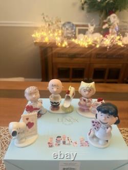 LENOX PEANUTS JOUR DE LA SAINT-VALENTIN - SNOOPY Lucy SALLY Linus Charlie NWB