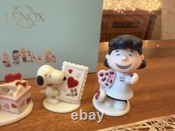 LENOX PEANUTS JOUR DE LA SAINT-VALENTIN - SNOOPY Lucy SALLY Linus Charlie NWB