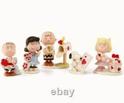 LENOX PEANUTS JOUR DE LA SAINT-VALENTIN Snoopy Woodstock Charlie Brown NOUVEAU DANS LA BOÎTE