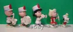 LENOX PEANUTS MARCHING BAND Snoopy Charlie Brown Lucy Linus Sally NOUVEAU DANS LA BOÎTE COA