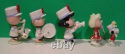 LENOX PEANUTS MARCHING BAND Snoopy Charlie Brown Lucy Linus Sally NOUVEAU DANS LA BOÎTE COA