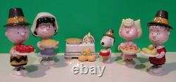 LENOX PEANUTS THANKSGIVING Charlie Brown Sally Snoopy Linus Lucy NOUVEAU dans BOÎTE avec COA
