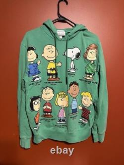 Lacoste x Peanuts Sweat à Capuche M RARE Vert Snoopy Charlie Brown Unisexe
