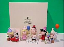 Lenox Arachides De Fête D'anniversaire Nouveau Box Withcoa Snoopy Linus Lucy Sally Charlie Brown