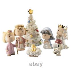 Lenox Nativity Peanuts The Christmas Pageant Figurines Snoopy Charlie Brown Nouveau
