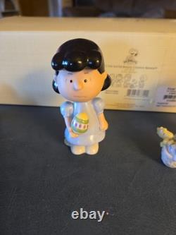 Lenox Peanuts C'est le Beagle de Pâques Ensemble de 5 Charlie Brown Lucy Snoopy Nouvelle Boîte