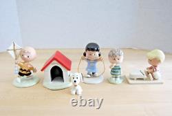 Lenox Peanuts Célèbre 60 Ans Ensemble de 5 Charlie Brown Lucy Snoopy Neuf dans la Boîte