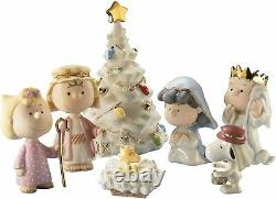 Lenox Peanuts Nativité Christmas Pageant Set Snoopy Charlie Brown Linus Nouveau