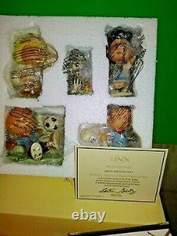 Lenox Peanuts Soccer Set New In Box Withcoa Snoopy Linus Lucy Charlie Brown Sally