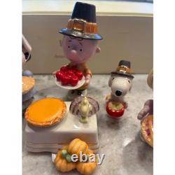 Lenox Peanuts Thanksgiving Charlie Brown Sally Snoopy Linus Lucy NEUF EN BOÎTE