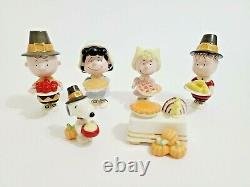 Lenox Peanuts Thanksgiving Pilgrim Figurine 6 Pc Snoopy Charlie Brown Lucy Sally