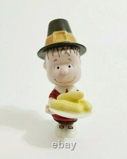 Lenox Peanuts Thanksgiving Pilgrim Figurine 6 Pc Snoopy Charlie Brown Lucy Sally