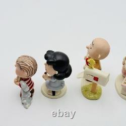 Lenox Un Ensemble De 5 Figurines Peanuts Pour La Saint-Valentin Charlie Brown Lucy Snoopy NEUF