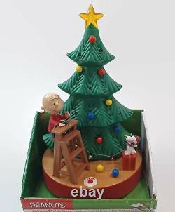 Les Cacahuètes Animent Charlie Brown Décorer L'arbre De Noël 2015 Kurt Adler Nouveau