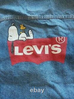 Levi’s Trucker Jacket Arachides Flambant Neuves Charlie Brown Snoopy Charles Schulz