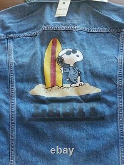 Levi’s Trucker Jacket Peanuts Charles Schulz Snoopy Charlie Brown Marque Nouvelle