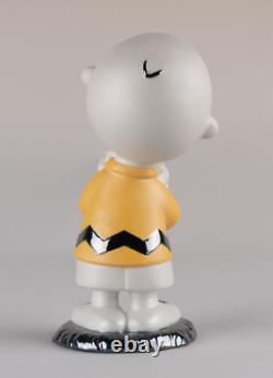 Lladro Ensemble De 2 Charlie Brown Et Snoopy Figurine 01009490 Et 01009491
