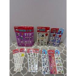 Lot d'autocollants Peanuts Vintage Snoopy Charlie Brown Lucy Linus Scrapbooking