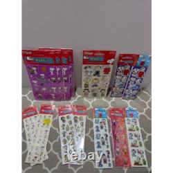 Lot d'autocollants Peanuts Vintage Snoopy Charlie Brown Lucy Linus Scrapbooking