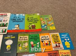 Lot de 24 livres Peanuts / Charlie Brown de Charles M. Schulz, rare Snoopy