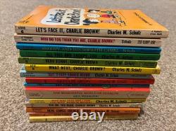 Lot de 24 livres Peanuts / Charlie Brown de Charles M. Schulz, rare Snoopy