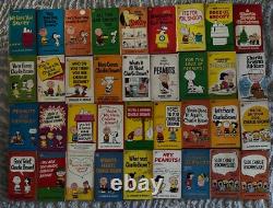 Lot de 36 livres de poche vintage Charlie Brown Snoopy Peanuts Charles M. Schulz