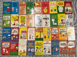 Lot de 36 livres de poche vintage Charlie Brown Snoopy Peanuts Charles M. Schulz