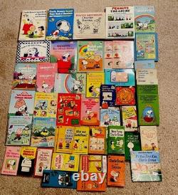 Lot de 48 livres vintage Peanuts Charlie Brown Snoopy